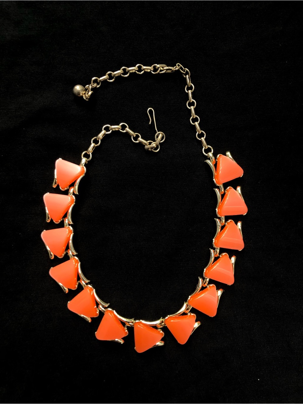 Orange Coro Choker